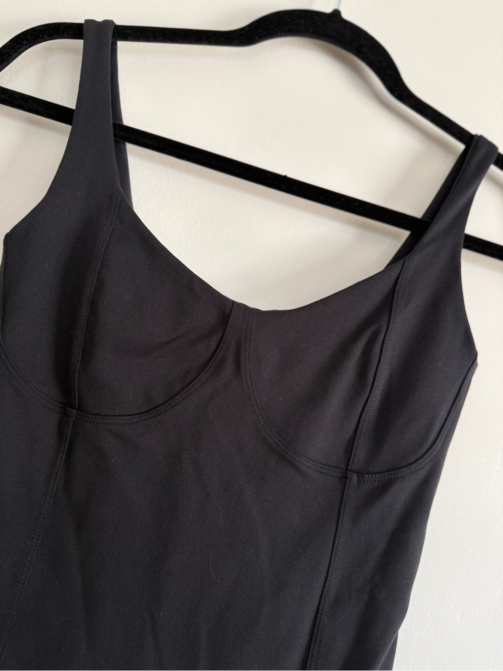 Abercrombie Black Seam Detail Tank Bodysuit